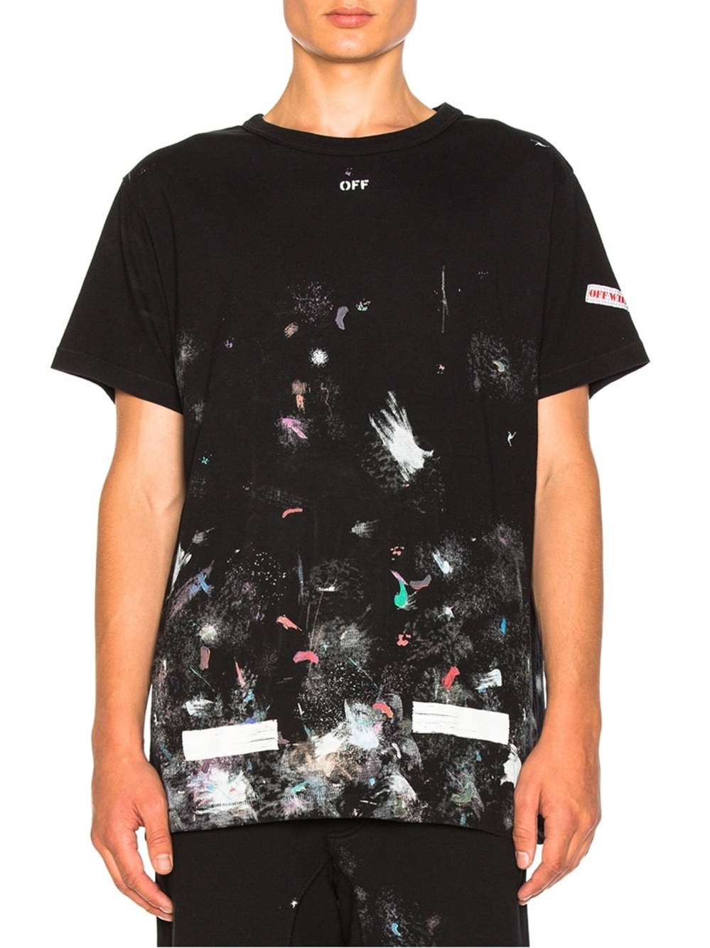OFF White Brushed galaxy Tshirt Size L